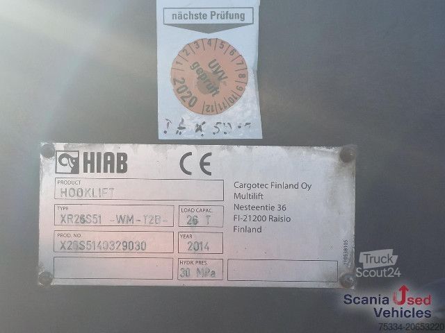 Tipvogn Mercedes-Benz Arocs 4142K Abroll Kipper HIAB XR26S51 / AP-Achsen