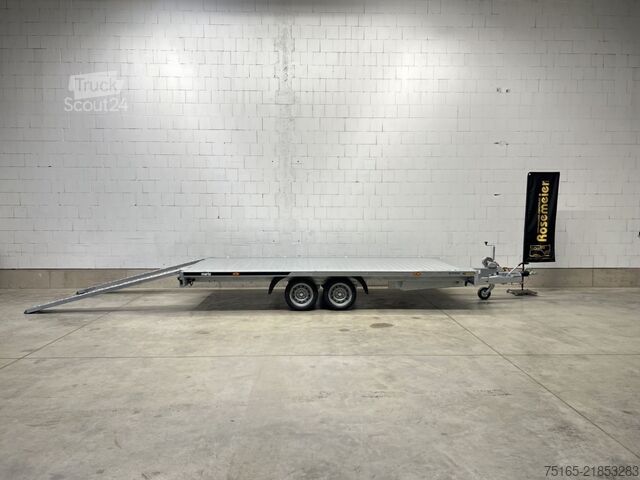 Reboque plataforma e transportador universal Martz GT Plateau 450/2 S 3,5T Alu Plattform/Universalt