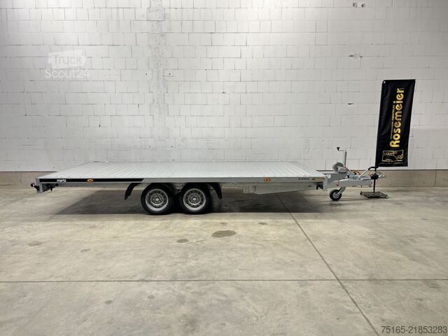 Reboque plataforma e transportador universal Martz GT Plateau 450/2 S 3,5T Alu Plattform/Universalt