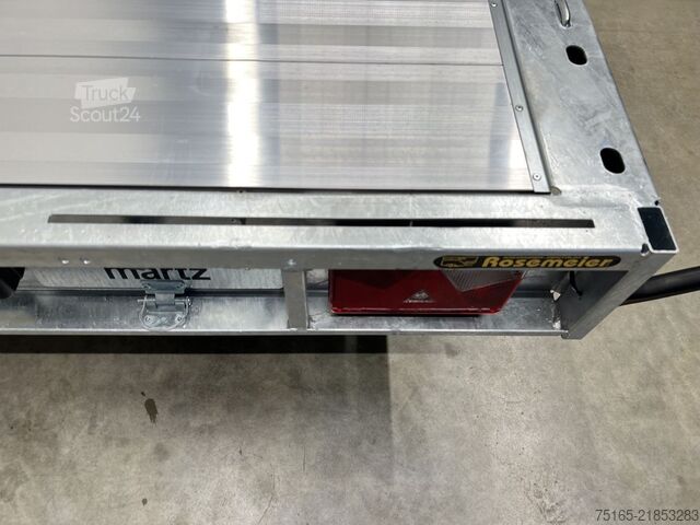 Reboque plataforma e transportador universal Martz GT Plateau 450/2 S 3,5T Alu Plattform/Universalt
