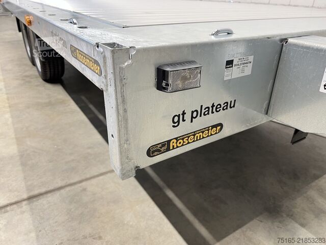 Reboque plataforma e transportador universal Martz GT Plateau 450/2 S 3,5T Alu Plattform/Universalt