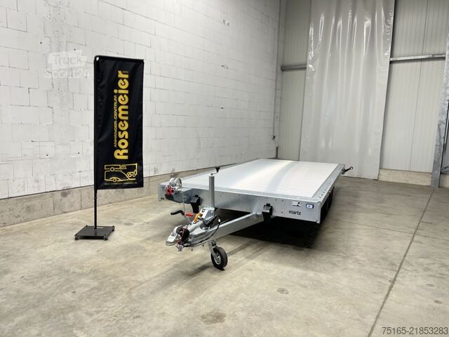 Plattformanhänger und Universaltransporter Martz GT Plateau 450/2 S 3,5T Alu Plattform/Universalt
