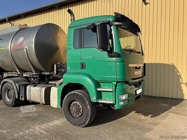 Srutų technologija Wienhoff MAN TGS 19.360 4x4 mit Wienhoff 3-Achs Tanksattelauflieger