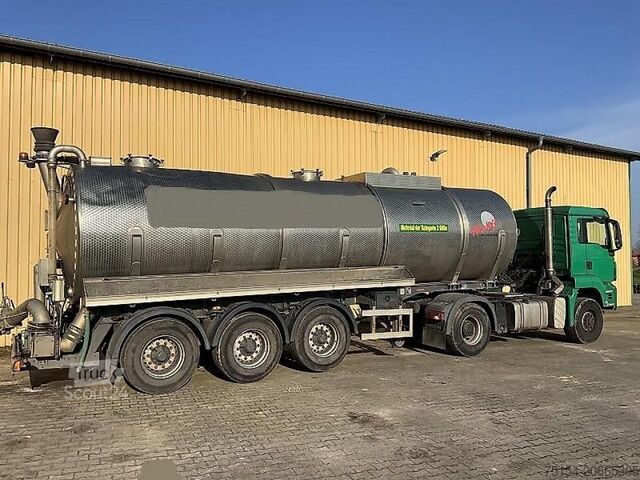 Srutų technologija Wienhoff MAN TGS 19.360 4x4 mit Wienhoff 3-Achs Tanksattelauflieger