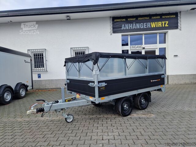 Reboque para cavalos Saris Kompakter Volumenkipper 276x150x90cm  2000kg oder 2700kg wahlweise