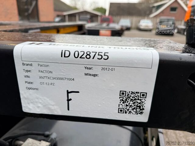 Transporte de contentores Pacton 2x20/30/40/45 FT Multi Liftas SAF Schijfremmen ...