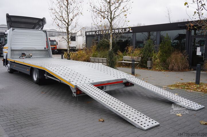 Vinçli araç taşıyıcı kamyon Mercedes-Benz Atego 818 / New Galvanized