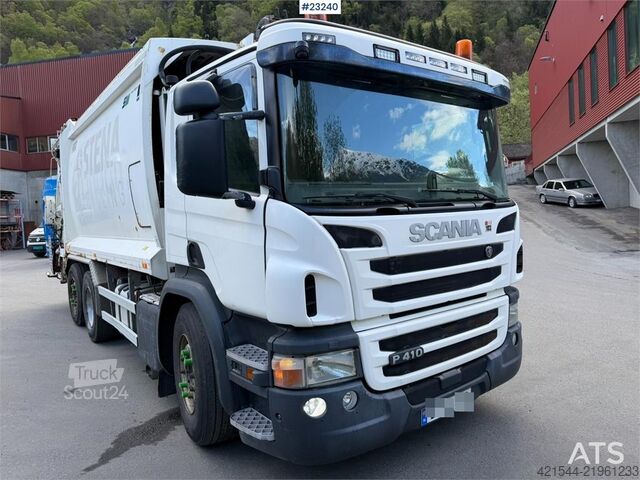 Šiukšlių surinkimo transporto priemonė Scania P410 6x2 1-chamber refuse truck