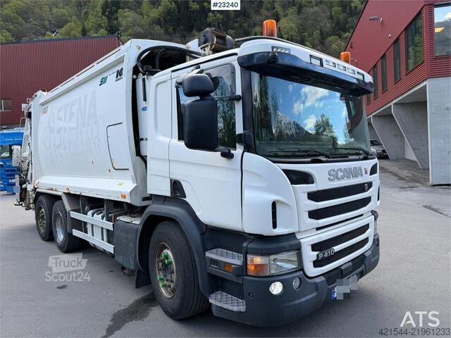 Šiukšlių surinkimo transporto priemonė Scania P410 6x2 1-chamber refuse truck
