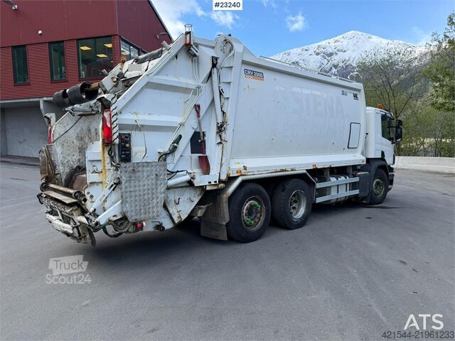Šiukšlių surinkimo transporto priemonė Scania P410 6x2 1-chamber refuse truck