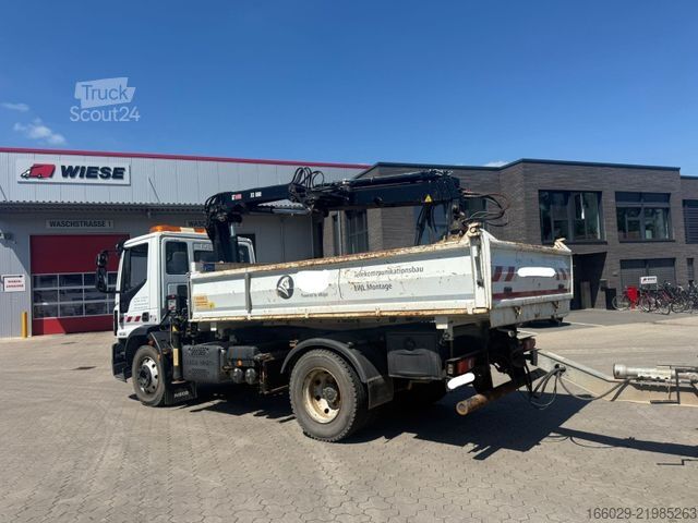 Кран-манипулятор на шасси грузовика IVECO 140E250 Kipper mit HIAB Kran inklusive Anhänger