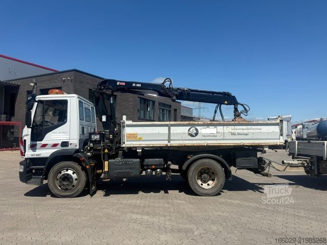 Трехсторонний самосвал IVECO 140E250 Kipper mit HIAB Kran inklusive Anhänger