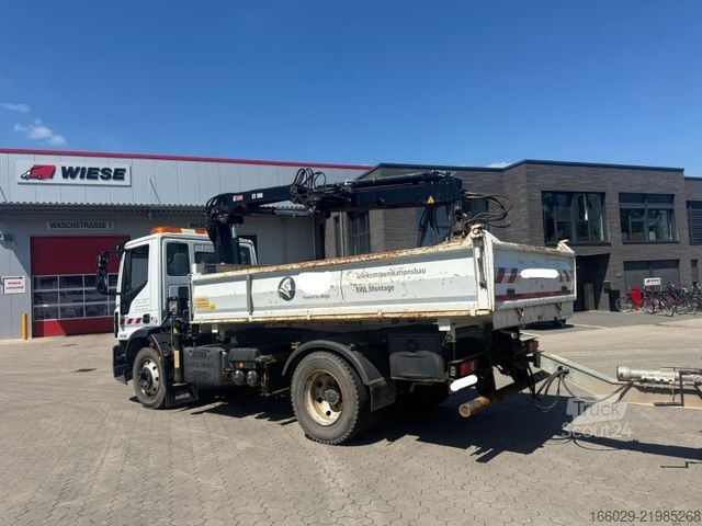 Трехсторонний самосвал IVECO 140E250 Kipper mit HIAB Kran inklusive Anhänger
