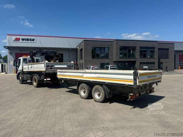 Трехсторонний самосвал IVECO 140E250 Kipper mit HIAB Kran inklusive Anhänger