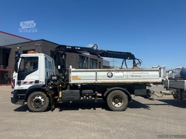 Самосвал IVECO 140E250 Kipper mit HIAB Kran inklusive Anhänger