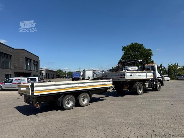 Самосвал IVECO 140E250 Kipper mit HIAB Kran inklusive Anhänger