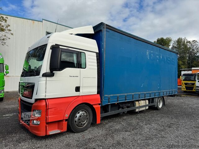 Plattewagen met zeil MAN TGX 18.400 Pritsche Plane