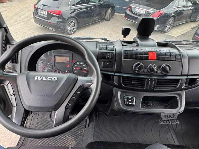 Camión plataforma con toldo IVECO Eurocargo 140E250 Pritsche Plane Klima