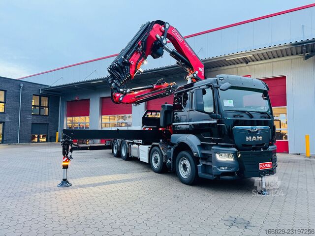 Autocamion cu destinație specială MAN TGS 35.520 8x4 Hydro, Kran Fassi F805 TECHNO