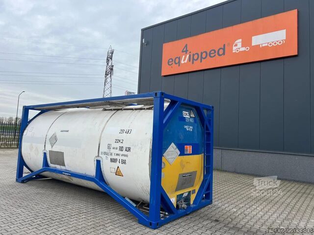 حاوية صهريج Welfit Oddy 20FT ISO, 24.930L / 1-COMP  / T11 / valid 5Y/CS...