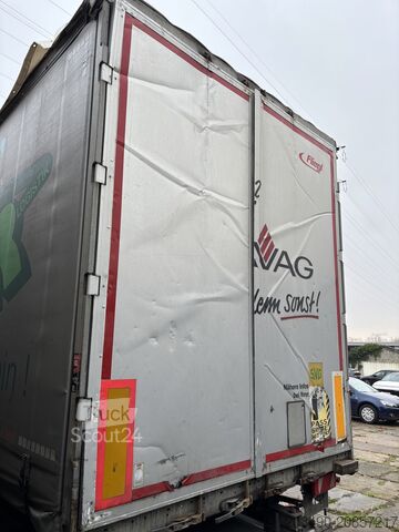 Pótkocsi ponyvás platóval és emelőhátfallal FLIEGL 39 SDS mit unterfaltb LBW