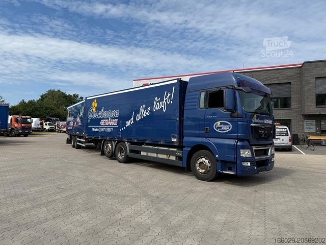 Kassevogn MAN TGA  Schwenkwand-Getränkeaufbau incl. Anhänger