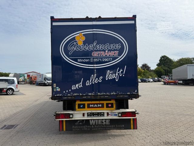 Kassevogn MAN TGA  Schwenkwand-Getränkeaufbau incl. Anhänger