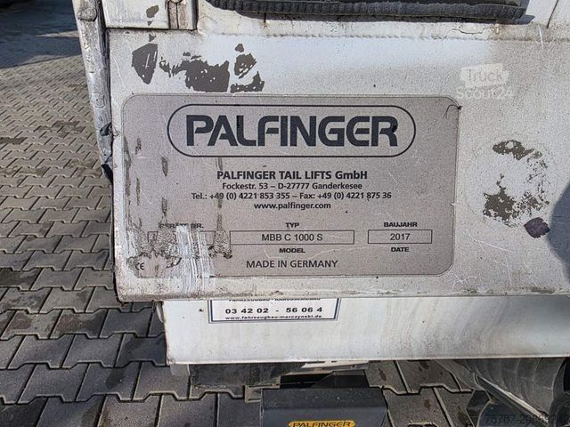 Transportador con plataforma y toldo IVECO 80-220 Eurocargo, Gardine, Ladebordwand, 1.Hand