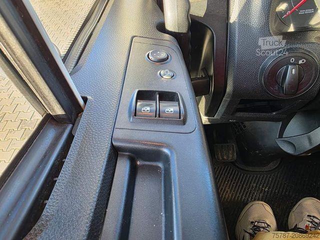 Transportador con plataforma y toldo IVECO 80-220 Eurocargo, Gardine, Ladebordwand, 1.Hand