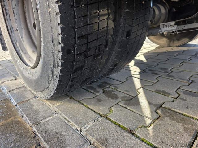 Transportador con plataforma y toldo IVECO 80-220 Eurocargo, Gardine, Ladebordwand, 1.Hand