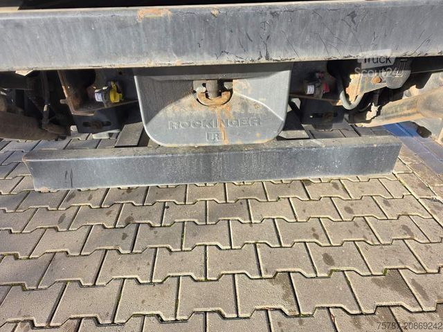 Transportador con plataforma y toldo IVECO 80-220 Eurocargo, Gardine, Ladebordwand, 1.Hand