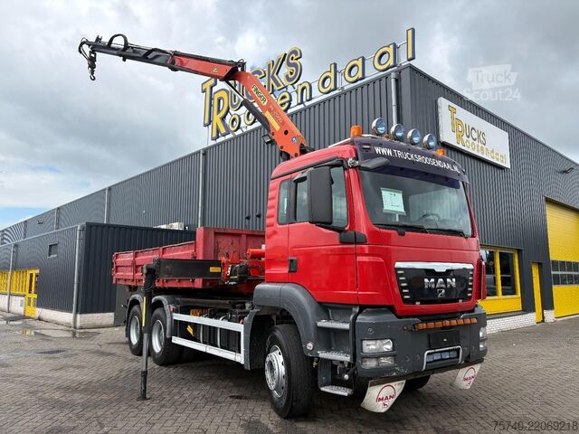 System för krokarm MAN TGA 26.400 + PALFINGER PK12.000 + TIPPER + CONT...