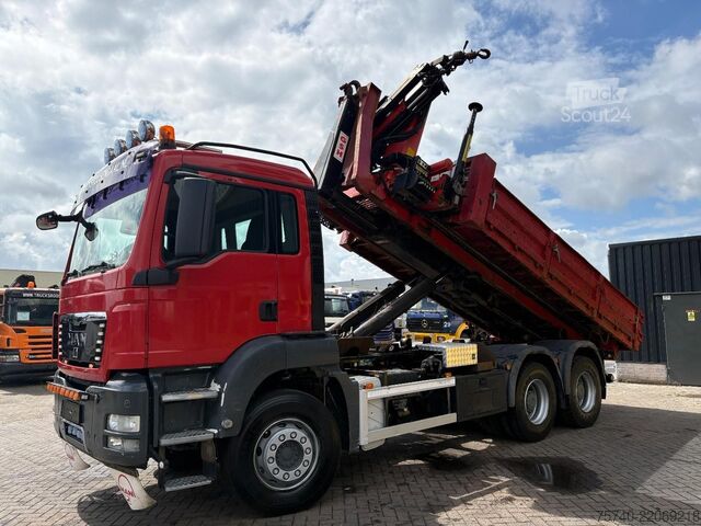 System för krokarm MAN TGA 26.400 + PALFINGER PK12.000 + TIPPER + CONT...