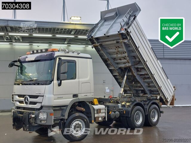 Tipper cu 3 fețe Mercedes Actros 3351 6X6 9m3 Meiller 3-side tipper Big-A...