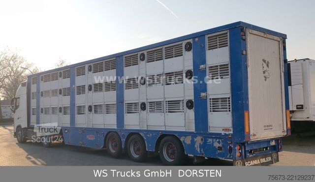 Boskapsbil VOLVO FH 460 Mega mit Finkl 3 Stock Hubdach