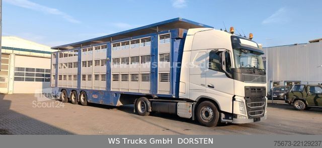 Boskapsbil VOLVO FH 460 Mega mit Finkl 3 Stock Hubdach