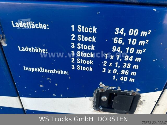 Boskapsbil VOLVO FH 460 Mega mit Finkl 3 Stock LOF möglich