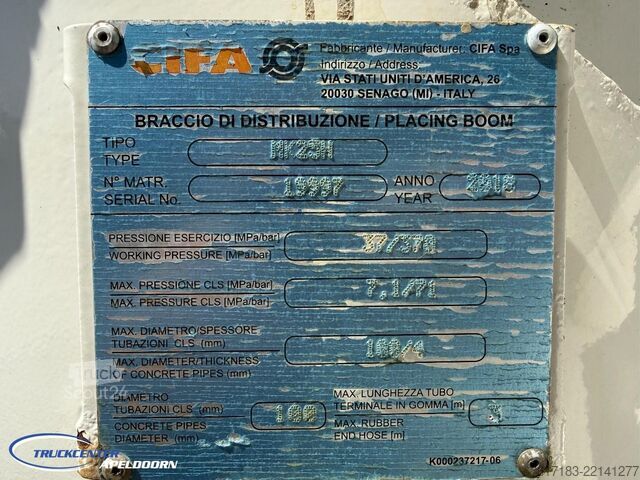 Betono siurblys Mercedes-Benz Arocs 3251 CIFA MK 25H