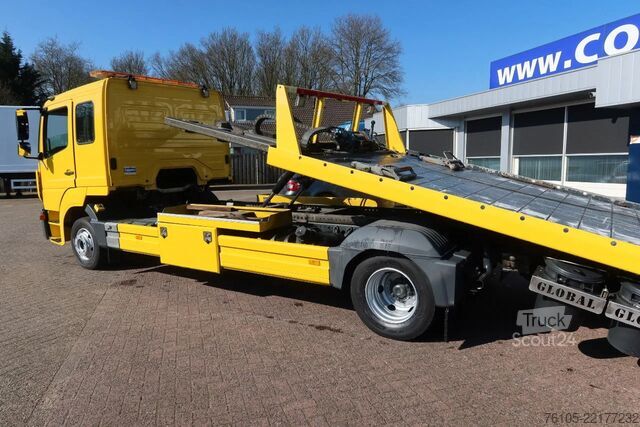 Bestelwagen autodrager Mercedes-Benz Atego 1221 1221 L  Takel wagen 6 Persoons