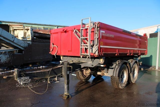 Driezijdige kipperaanhanger MEILLER MZDA 18/23 - ALU - Trommelbremse - Nr.: 025