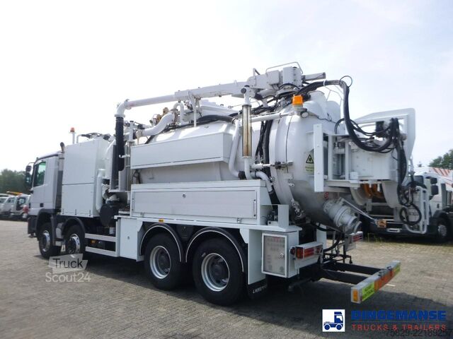 Kolkenzuiger Mercedes Actros 3241 8x4 RHD  Huwer vacuum tank / hydroc...