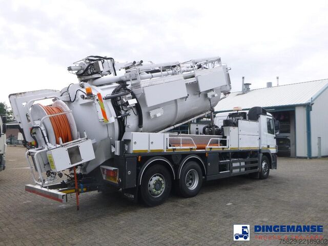 Засмукващо превозно средство Mercedes Actros 2541 6x2 RHD E5 Huwer vacuum tank / hydr...