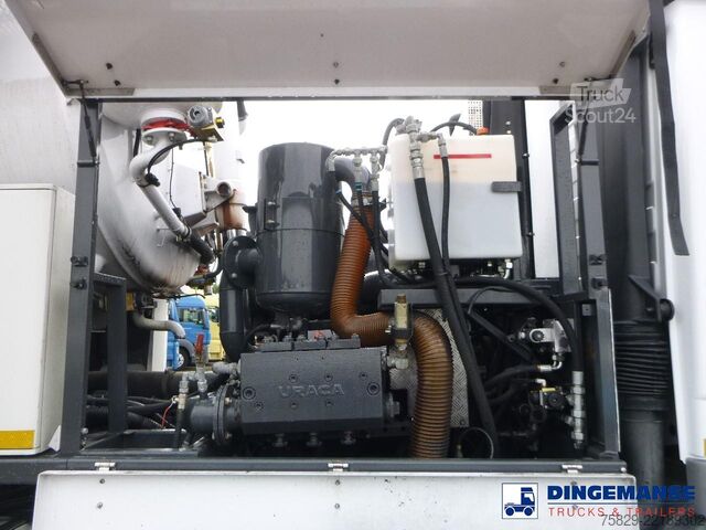 Засмукващо превозно средство Mercedes Actros 2541 6x2 RHD E5 Huwer vacuum tank / hydr...