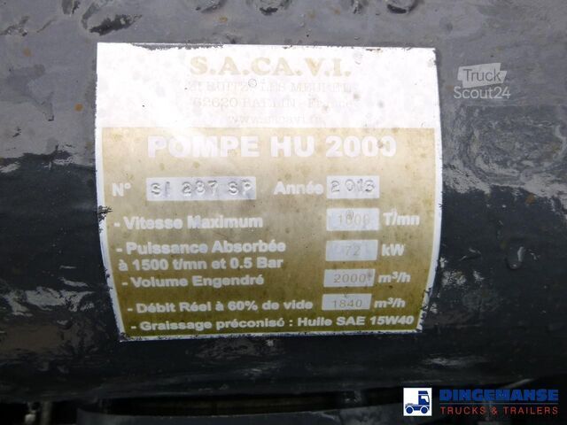 Όχημα αναρρόφησης Mercedes-Benz Actros 2541 6x2 RHD E5 Huwer vacuum tank / hydr...