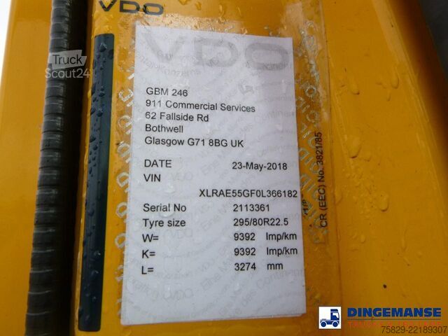 Veicolo di aspirazione DAF LF 55.220 4x2 RHD Whale vacuum tank 7.5 m3