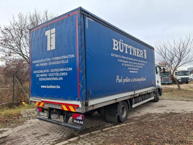 Camion cu platformă și prelată MAN TGL 12.220