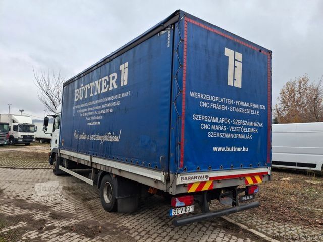 Camion cu platformă și prelată MAN TGL 12.220