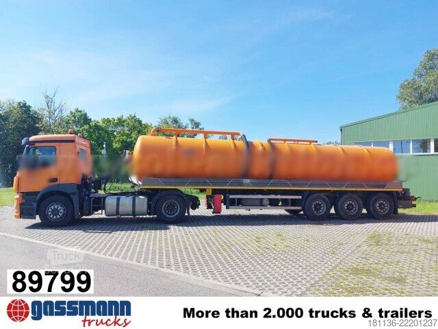 Tanksemitrailer Krone SDR 27, Liftachse, Leistikow Saugauflieger, 2