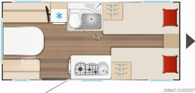 Caravane BÜRSTNER Averso 490 TL *1700kg*Alufelgen*TV-Halter*