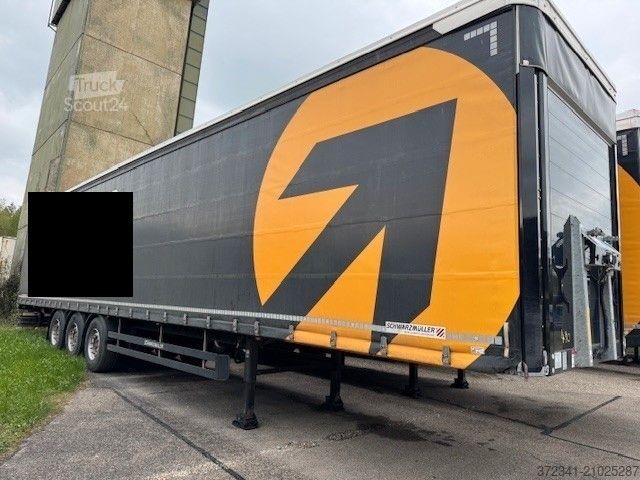 Auflieger mit Pritsche & Plane SCHWARZMÜLLER 3-Achs-Schiebeplanen-Plateausattelauflieger RH12